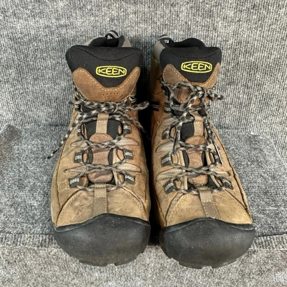 Keen Targhee II Waterproof Mid Hiking Boots Brown Leather Mens 13 1008417